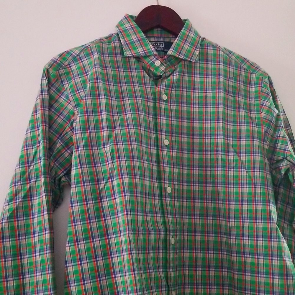 POLO by Ralph Lauren Multicolor Button Shirt Long Sleeves Cotton Men S